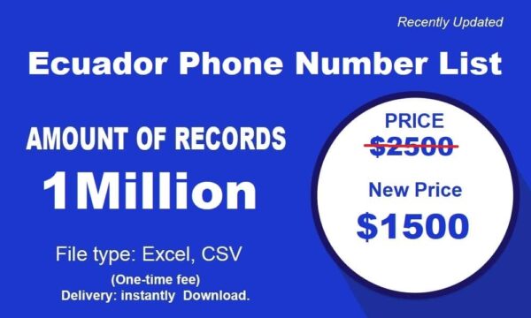 Ecuador Phone Number Material