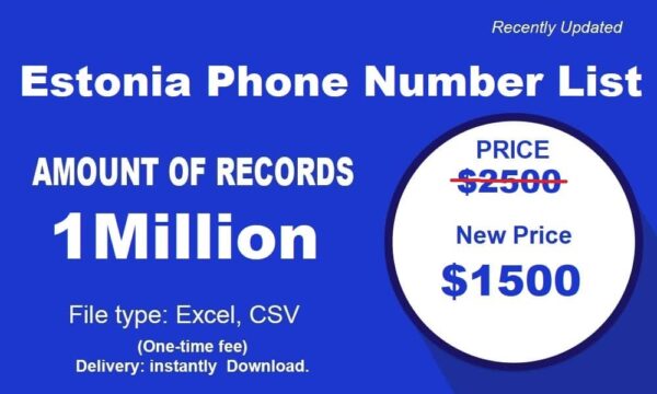 Estonia Phone Number Material