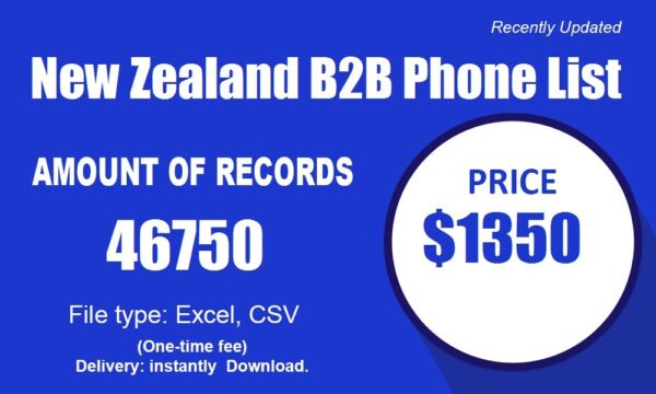 New Zealand B2B Phone List