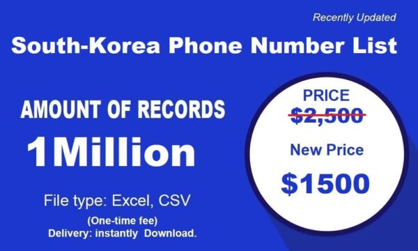 South-Korea B2C Phone Number Material