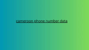 cameroon phone number data 