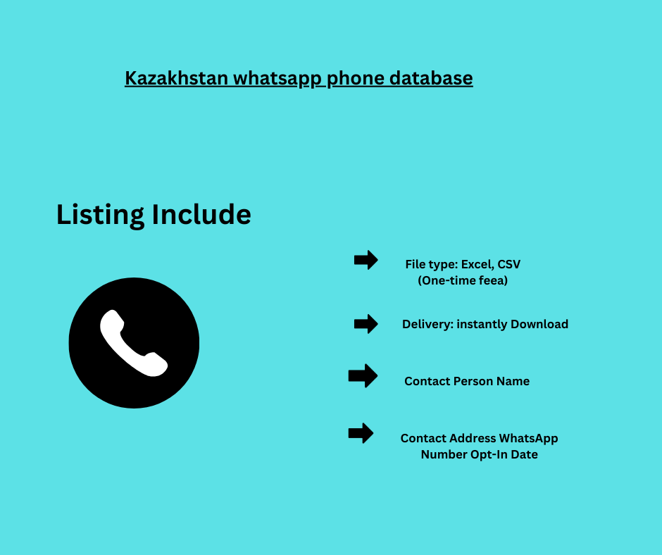 Kazakhstan whatsapp phone database